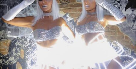 Girls LED Dancers for hire for events
